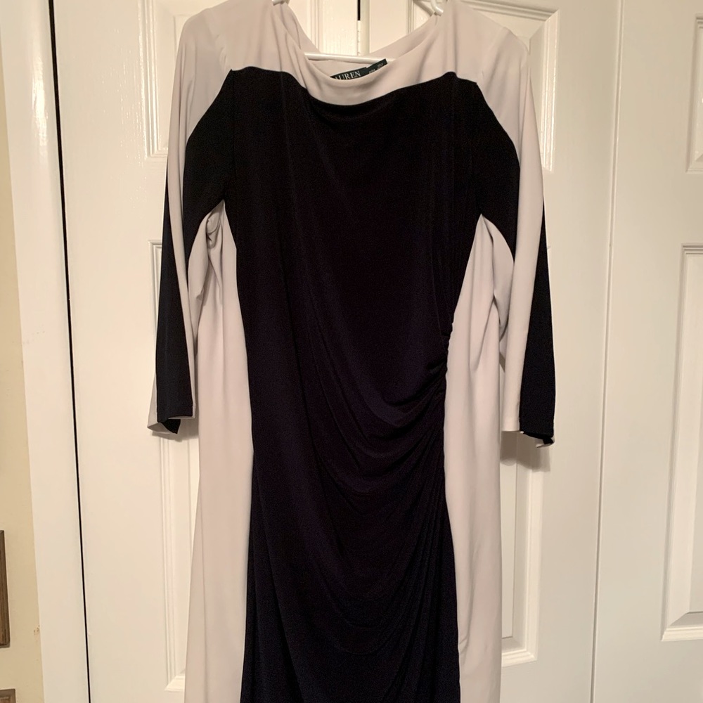 Ralph Lauren Navy and White Dress